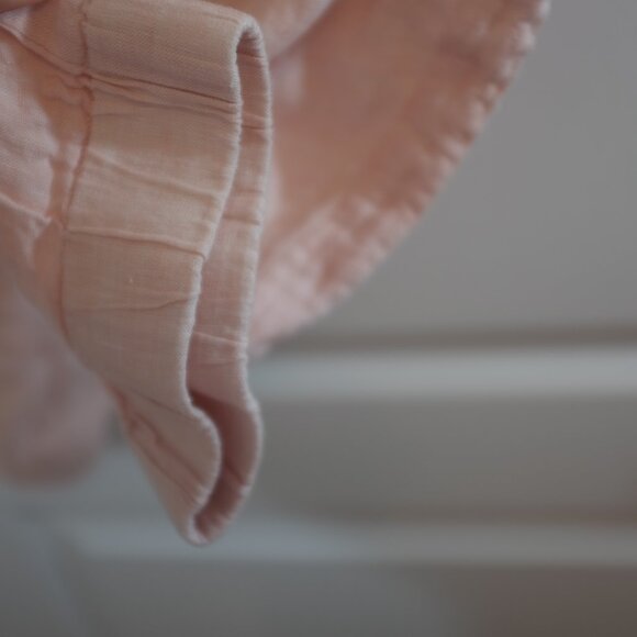 Rafaella Blush Pink 100% Linen Drawstring Palazzo Pants Size 3XL - Picture 6 of 9